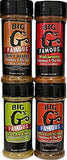 Big G's Famous Seasoning & Dry Rub - 4 Jar Pepper Head Bundle, Award Winning, Special Blend of Herbs & Spices, Great on Everything! Grilling, Smoking, Cooking, Frying or Baking! - BIG 5.5oz Jars